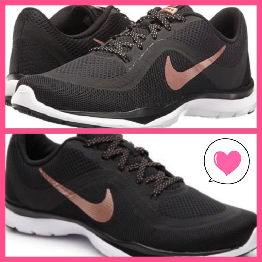 Nike Flex TR 6 black rose gold 7 training sneakers
